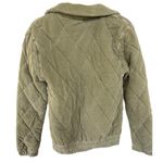 Wild Fable Quilted Olive Sage Green Jacket Moto Bomber Cozy Camping Oversized Womens XS Photo 2