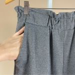 Ambiance Size Small Paper Bag Houndstooth Straight Leg Retro Dress Pants Black Photo 2