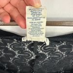 Olsenboye  Black Crochet Knit Top XL Pullover Romantic Dark Feminine Boho Indie‎ Photo 1