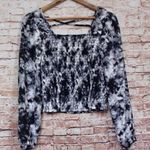 Good Luck Gem GLG | Square Neck Tye Die L/S Blouse Photo 6