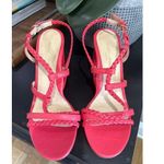 MARION PARKE Hannah 85mm Sandals Coral Orange Womens 7.5 Pink Photo 5