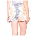 Young Fabulous and Broke Young Fabulous & Broke Yellow And Orange Wallis Lace Up Tie Dye Shorts Size S Photo 1