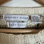 Geoffrey Beene  90s hand knit 3D multicolor sweater interwoven lattice pattern S Photo 3