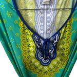 Trina Turk  Seychelles Belted Tunic Coverup Jungle Colorway Blue/Teal Size Medium Photo 2