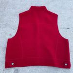 Lands' End Vintage Womens 14 100% Wool Red Western Sweater Vest Cowgirl Photo 5