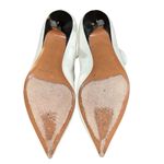 CELINE  Paris Women's White Leather Ankle Heel Boots Size 5.5 (36) Pointed Toe Photo 6