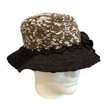 Rare Vintage Diane Tessman Hat w/Brim, Sz M Gray Photo 2