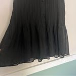 Joie NWT  pleated sleeveless shirt dress collared button down black size small Photo 5