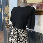 Maje  Raprile Leopard Print Layered Look Tie Front Midi Dress - Sz 40/US L 🧡🎀 Photo 4