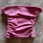 Free People  Dusty Rose Textured Tube Top Sleeveless Strapless Ruched Sz XS EUC Photo 3