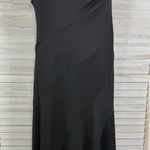 SheIn (Bae/Curve) Black Flowy Sleeveless Maxi Dress with Asymmetrical Design-0XL Photo 2