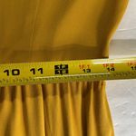One Clothing Los Angeles mustard short sleeve button front shift dress casual M Photo 11