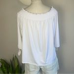 Roper White Embroidered Peasant Top L | Off Shoulder Boho Western Blouse Size L Photo 4