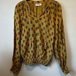 Porridge Clothing Anthropologie Muslin Cotton Blouse Top Women’s size Small boho Yellow Photo 1