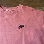 Nike Pink Crewneck Sprinkle Pattern Long Sleeve Sweater Size Confetti Medium Photo 1