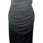 ZARA  Gray Black Ombre Strapless Tube Bandeau Sleeveless Drape Midi Dress Size L Photo 0