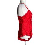 Victoria's Secret Vintage Red Bodysuit Medium Teddy Lingerie Gold Label Buttons Photo 5