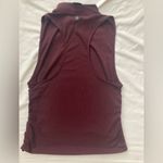 prAna  Maroon High Neck Ribbed Racerback Tank Top Size Large Photo 1