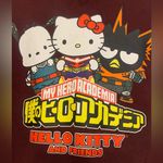 Hello Kitty Sanrio My Hero Academia  & Friends Maroon 3X Hoodie.             1901 Photo 1