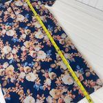 J.Crew  Womens Blue Antique Floral 100% Silk Mini Shift Dress Size XS Photo 6