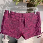 Be Bop shorts vivid violet linen cotton womens 3 new Chino Tropical floral Photo 3