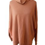 Aerie Sunday Soft Turtleneck Burnt Orange Oversized Funnelneck Sweatshirt Small Photo 0
