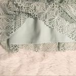 Gianni Bini Sleeveless Lace Midi Dress Tiered Skirt Deep V Mint Green Size 4 New Photo 8