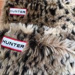 Hunter Faux Fur Tall Boot Socks Cheetah Print Photo 1