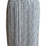 Rachel Zoe  Midi Skirt Womens Medium White Black Dotted Pleated Accordion Photo 0