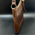 Frye Melissa Swing Pack Zip Dark Brown Leather Shoulder Crossbody Bag Photo 1