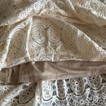 Eliza J  Ivory White Crochet Lace Tiered Boho Cotton Maxi Dress size 2,$178 Photo 3