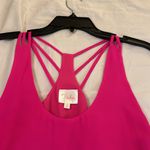 Parker  size small hot pink tank strapppy lined NWOT Photo 1