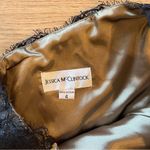 Jessica McClintock  Vintage Lace Tan Metallic One Shoulder Cocktail Dress Size 4 Photo 1