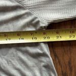 POL  Women’s Blouse Tunic Top Size Small Sage Green Grey Waffle Tie Dye Oversized Photo 6