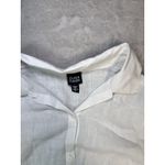 Eileen Fisher Long Sleeve Irish Linen Button Down Shirt White Sz L Lagenlook Photo 2
