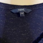 Next  Navy Sparkle V-Neck Short Sleeve Top Size 20 Photo 2