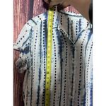 Sundance  Shirts Womens S Blue White Button Down Shirt Collared Shirt Casual Top Photo 6