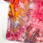 J.Crew Size 6 Top Handmade Tie Dye Embroidered Linen Pink Preppy Boho 1092 Photo 11