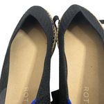 Rothy’s Black Woven Espadrille Flats Women’s Size 10 Lace Up Beach Resort Photo 6