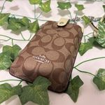 Coach  Phone Crossbody In Signature Canvas c7397 Photo 2