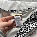 Michael Kors  Womens Size Large White Black Polka Dot Swimsuit Bikini Bottom Photo 3