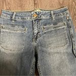 ZARA NEW Low Rise Flare Jeans Light Wash Bootcut Zip Fly Denim Pockets Size 4 Photo 1