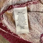 st. john's bay St. John’s Bay Medium Burgundy Red Striped Sparkly Hoodie Shirt Photo 8