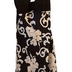White House | Black Market  Women's Halter Neck Floral Dress Size 8 Black Photo 0