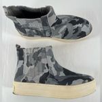 J/SLIDES Camo Hypo‎ Suede Hi Top Sneaker in Grey Size 7.5 Gray Photo 1