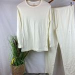 Polar Edge Cotton Ivory Thermal Base Wear Pants & Long Sleeve Top Set L Large Photo 0