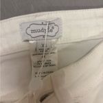 Mud Pie  white pants size XS NWT fringe detail at the bottom coastal preppy Photo 2