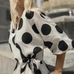 H&M COPY - Spotted MIDI Dress SZ M 100% lyocell Photo 4
