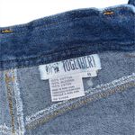 VTG 80s Together Sz 8 High Waisted Mom Jeans 26 x 29 Embroidered Floral Fleece Blue Photo 5