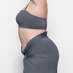 SKIMS WOMEN'S SWIM BANDEAU BIKINI TOP Gunmetal SIZE M NWT Photo 1